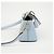 Fendi Borsa a tracolla Mini Boston Sky Blue - vista 7