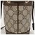 Gucci Mini Borsa Secchiello Ophidia GG Marrone - vista 5