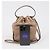 Prada Borsa Secchiello in Pelle Beige Grace Triangle Logo Cap - vista 19