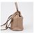Prada Borsa Secchiello in Pelle Beige Grace Triangle Logo Cap - vista 4