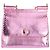 mala Dolce & Gabbana Small Miss Sicily em python rosa metálico