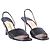 Sandali Slingback Chanel in pelle matelassé nera - vista 2