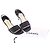 Sandali Slingback Chanel in pelle matelassé nera - vista 8