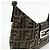 FENDI Borsa a spalla e borsa a mano in pelle e tela Zucca Nero e Marrone 26569 - vista 15