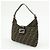 FENDI Borsa a spalla e borsa a mano in pelle e tela Zucca Nero e Marrone 26569 - vista 3
