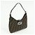 FENDI Borsa a spalla e borsa a mano in pelle e tela Zucca Nero e Marrone 26569 - vista 4