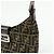 FENDI Borsa a spalla e a mano in pelle e tela Zucca Nero e Marrone 26569 - vista 15
