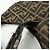 FENDI Borsa a spalla e a mano in pelle e tela Zucca Nero e Marrone 26569 - vista 17