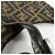 FENDI Borsa a spalla e a mano in pelle e tela Zucca Nero e Marrone 26569 - vista 18