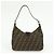 FENDI Borsa a spalla e a mano in pelle e tela Zucca Nero e Marrone 26569 - vista 2