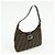 FENDI Borsa a spalla e a mano in pelle e tela Zucca Nero e Marrone 26569 - vista 4