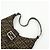FENDI Borsa a spalla e a mano in pelle e tela Zucca Nero e Marrone 26569 - vista 6
