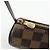 Louis Vuitton Mini pochette in pelle Damier Canvas per borsa Papillon Brown - vista 21