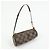 Louis Vuitton Mini pochette in pelle Damier Canvas per borsa Papillon Brown - vista 4