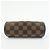 Louis Vuitton Mini pochette in pelle Damier Canvas per borsa Papillon Brown - vista 5
