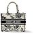 Christian Dior Book Embroidered Canvas Medium