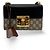 Clutch Gucci Padlock GG Canvas e Pelle Large