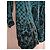 Autre Marque Robe en velours Balmain x H&M Vert Taille 36 Set Complet Cintre & Sac État Neuf - vue 6