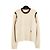 Céline Phoebe Philo Zweifarbiger Wollpullover in Ecru und Bordeaux