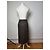 Vintage Givenchy Strukturierter Web-Midirock Schwarz Gold S - Ansicht 3