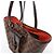 Borsa a tracolla Louis Vuitton Manosque PM Damier Ebene Marrone N51121 - vista 3