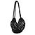 Autre Marque Saint Laurent Borsa Shopping Small in Crochet Nera - vista 2