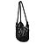 Autre Marque Saint Laurent Borsa Shopping Small in Crochet Nera - vista 3