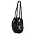 Autre Marque Saint Laurent Borsa Shopping Small in Crochet Nera - vista 4