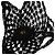 Autre Marque Saint Laurent Borsa Shopping Small in Crochet Nera - vista 5