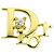 Spilla Christian Dior in oro giallo 18K