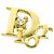 Spilla Christian Dior in oro giallo 18K - vista 2