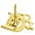 Spilla Christian Dior in oro giallo 18K - vista 4