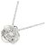 Collana Chanel Camélia in diamanti e oro bianco 18K