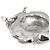 Collana Chanel Camélia in diamanti e oro bianco 18K - vista 4