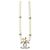 Collana Chanel Clover Coco Mark in perle finte e strass