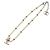 Collana Chanel Clover Coco Mark in perle finte e strass - vista 2