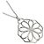 Autre Marque Collana Tiffany & Co. in oro bianco 18K con fiore e diamanti - vista 3