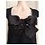 Top Chanel preto de viscose e elastano com detalhe de laço - vista 2