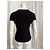 Top Chanel preto de viscose e elastano com detalhe de laço - vista 6
