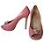 Décolleté peep-toe in pelle rosa Versace