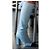 Botas altas con puntera de cuero azul claro Chanel - vista 10