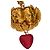 Pendente Moschino Cherub and Heart
