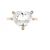 Autre Marque Anello Ponte Vecchio Au750 Oro Rosa Cristallo e Diamante - vista 2