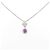 Autre Marque Platinum Star Ruby Diamond Halskette