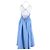 Vestido de verano de algodón azul Ganni - vista 2