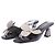Autre Marque Mules con tacco in pelle nera