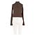 Autre Marque ALO brauner figurbetonter Pullover mit Stehkragen