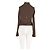 Autre Marque ALO brauner figurbetonter Pullover mit Stehkragen - Ansicht 2