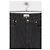 Ganni Pantalones de algodón negro - vista 3