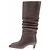 Autre Marque Botas "Kalila" de cuero marrón - vista 2